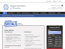 Tablet Screenshot of dopsonbutchers.co.uk